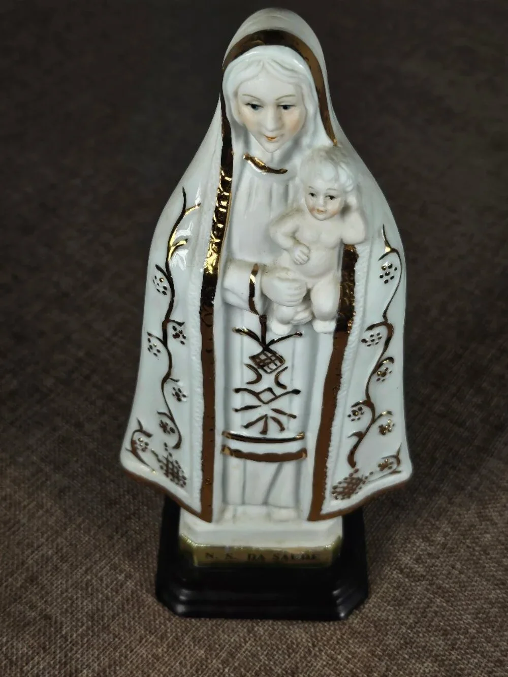 Nossa Senhora da Saude Porcelain Statue Our Lady of Health Madonna And Child